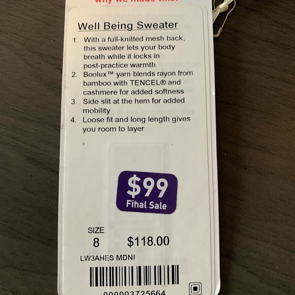 Well being sweater - Picture 4 of 4